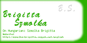 brigitta szmolka business card